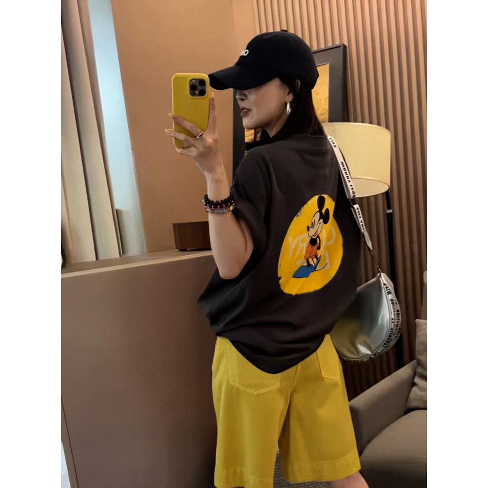 欧货时尚米奇卡通印花短袖