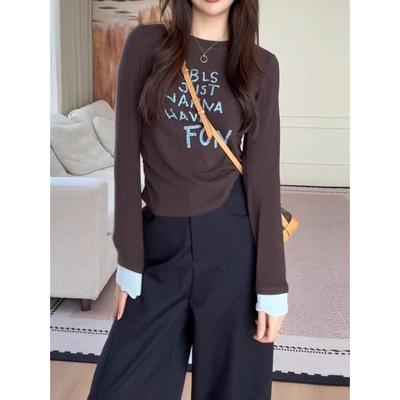 大码纯棉巨好看别致长袖T