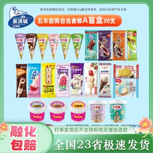 五羊甜筒飞鱼可爱多绿舌头冰淇淋小布丁冰桑果玉米香雪糕俄式 蛋筒