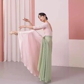 两面穿跳舞大摆裙古典舞裙子大裙摆灯火里 中国舞蹈服一片式