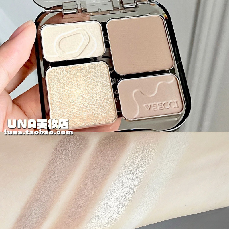 唯资四色高光修容盘一体综合盘veecci提亮侧影鼻影阴影初学者眼影,彩妆/香水/美妆工具,高光,淘宝优惠券,粉丝福利购,淘宝优惠卷