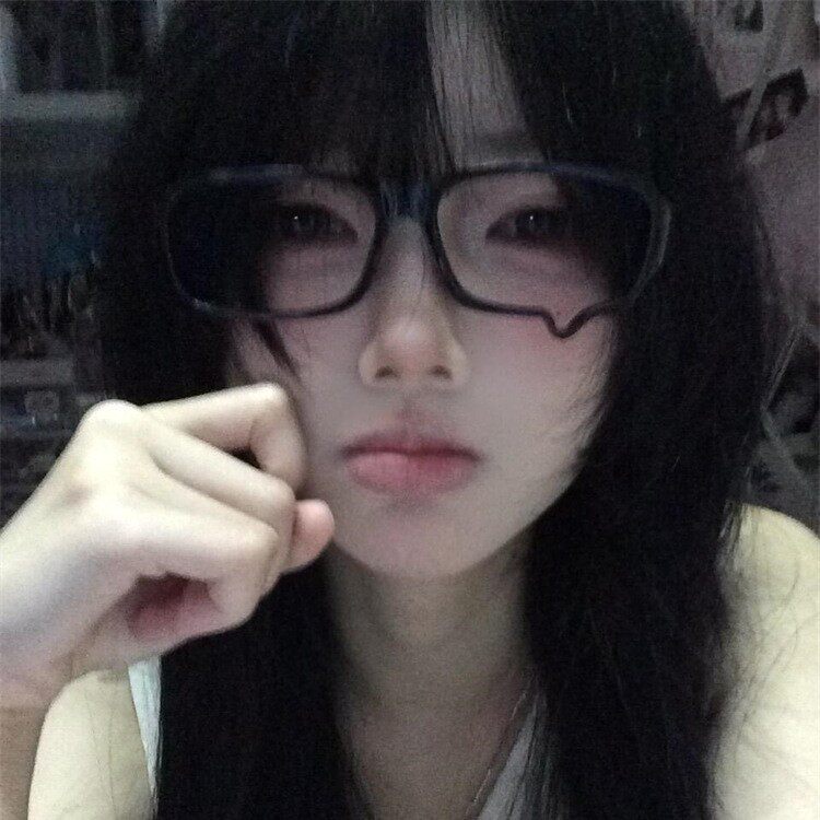 二次元哭哭眼镜框y2k辣妹流泪