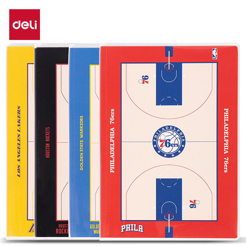 得力NBA胶套本学生笔记本记事本