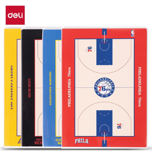 得力NBA胶套本学生笔记本记事本