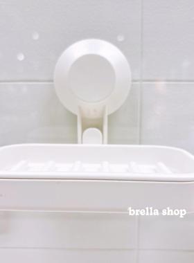 IKEA宜家代购 提斯科恩带吸盘肥皂架 免打孔浴室沥水香皂盒白色