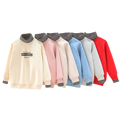 新款冬装男女童加绒加厚大卫衣潮