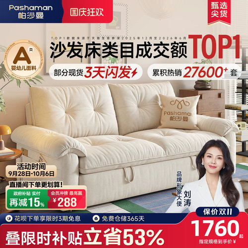 帕沙曼可调节折叠两用沙发床
