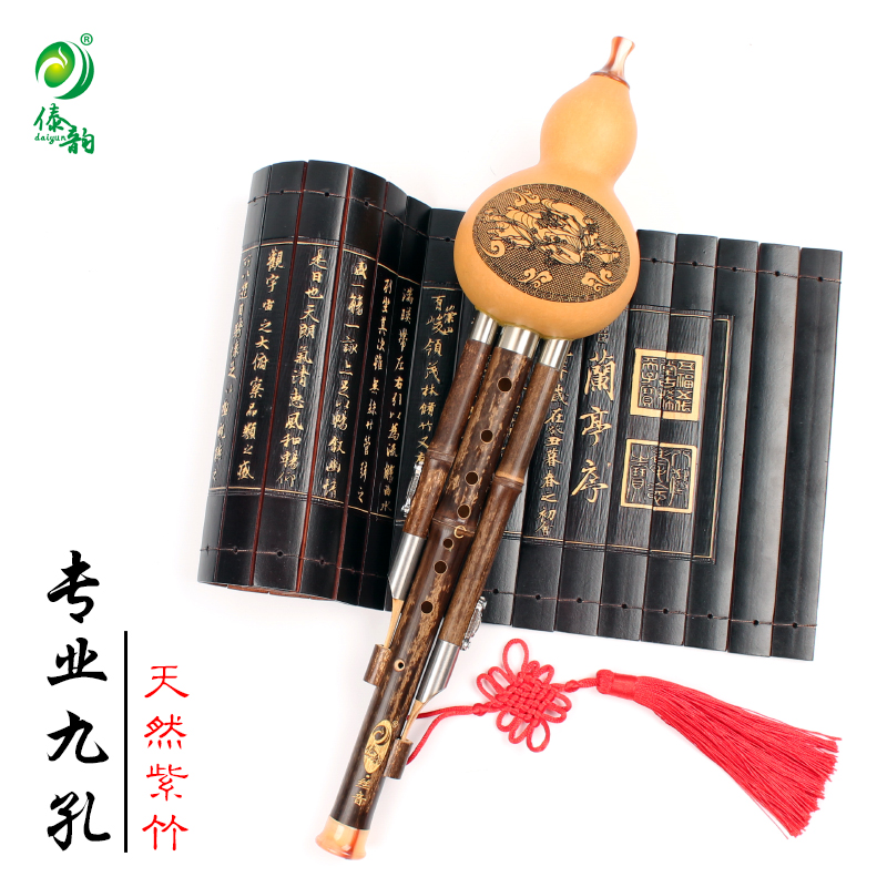 孔乐器9大人专业演奏型超七八孔调b降g调c云南傣韵九孔葫芦丝