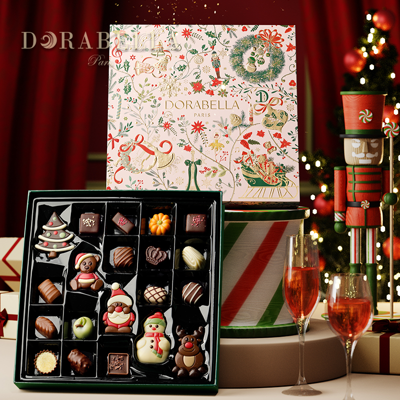 圣诞节糖果礼盒装送女生朋友男孩进口巧克力儿童小零食品伴手礼物