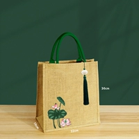 06 Зеленая вертикальная модель A4+подвеска+зеленый лотос-открытый 36*32*19