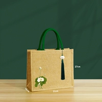 04 Зеленый B5 Горизонтальный+подвеска+белый лотос-открытый 27*31*16