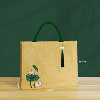 10 Зеленая A3+подвесная борода+зеленый лотос-анимал 36,5*46*22