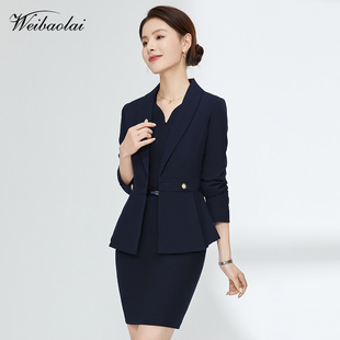 职业连衣裙 职业装女套装 珠宝店售楼部工作服女 教师文秘职业装