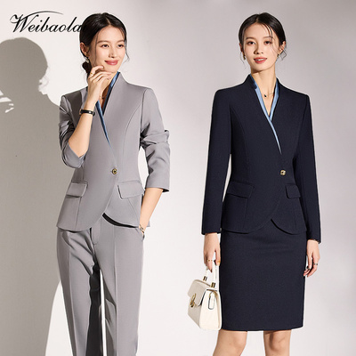 职业西装套装女酒店珠宝店工作服