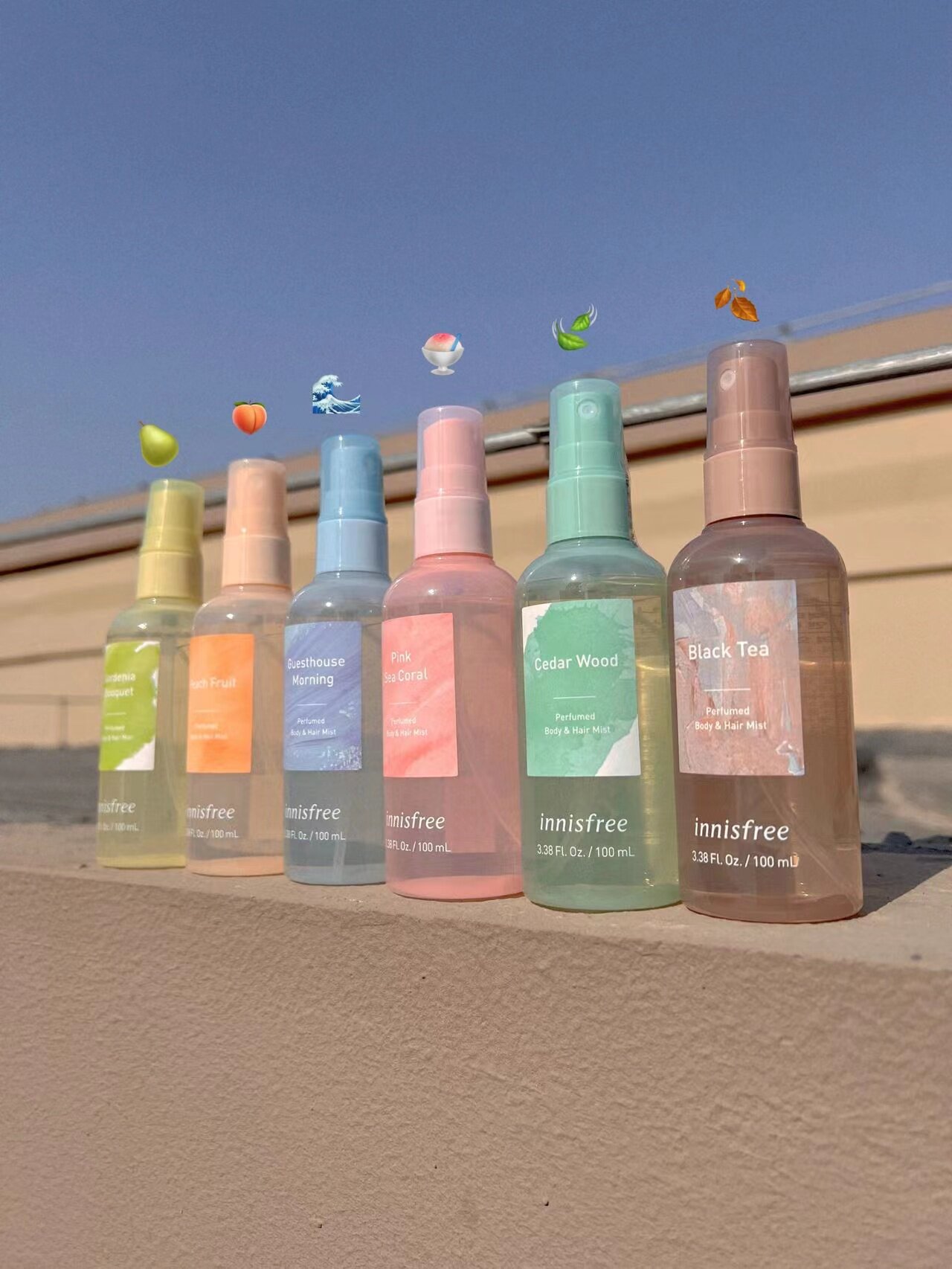 悦诗风吟innisfree香氛香薰清新绿茶香身体头发喷雾香水祛味100ml