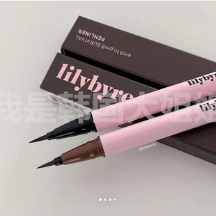 韩国Lilybyred 液体眼线笔防水防汗不晕染吃酒液体棕色黑色