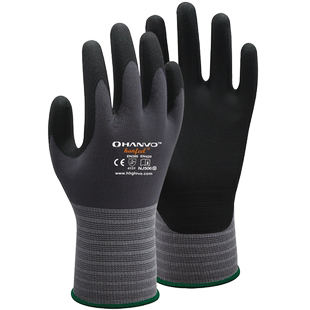 通用丁腈手套触屏薄款耐磨防滑汽车维修制造安装防油舒适劳保批发