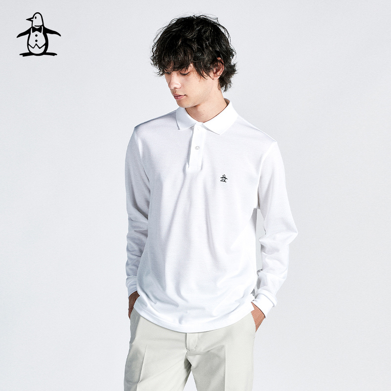 万星威袖口收口长袖Polo衫