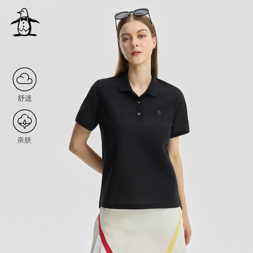 王楚然同款【吉野polo】万星威高尔夫夏季女士翻领休闲短袖POLO衫