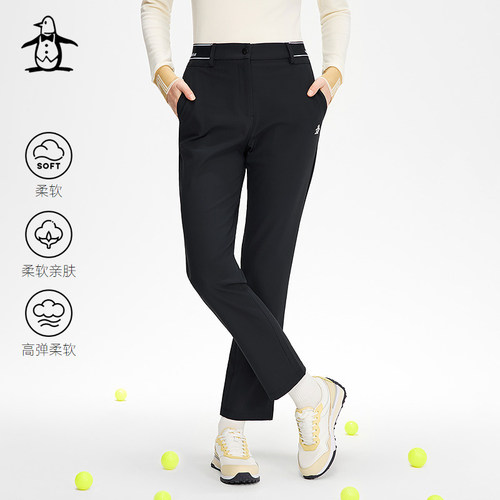 【进口纱线】Munsingwear万星威高尔夫女士宽松直筒休闲裤子