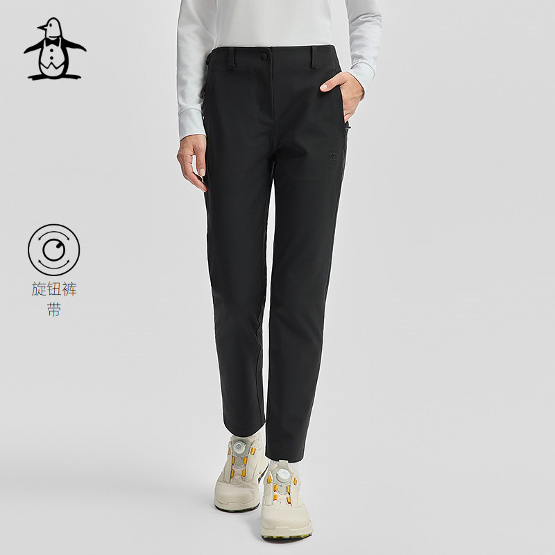 【旋钮抽绳】Munsingwear万星威高尔夫女士裤子运动修身长裤
