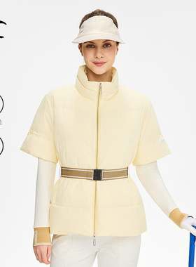 【温暖】Munsingwear万星威高尔夫冬季女士保暖羽绒服马甲外套