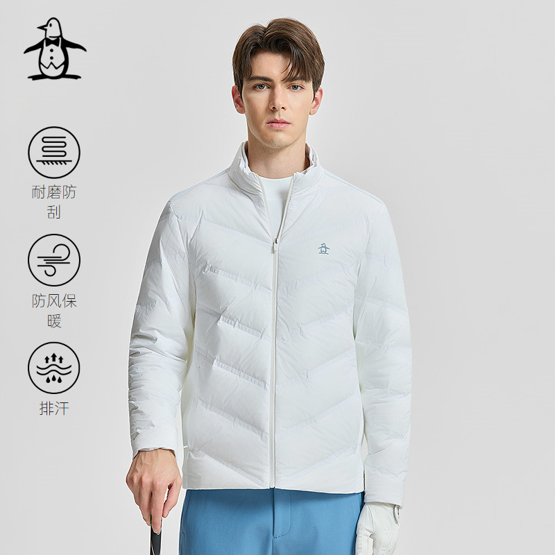 【白鹅绒】Munsingwear万星威高尔夫冬季男士防寒轻薄羽绒服夹克