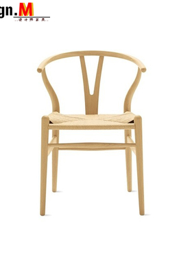 经典原木设计师家具wishbone chair/Y椅中式彩色白蜡木叉骨餐椅
