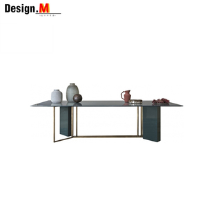 长方形实木大理石4人餐桌 定制Design.M设计师家具plinto table