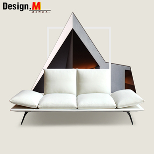 Design.M北欧折叠功能沙发客厅卧室懒人沙发简约布艺设计师沙发