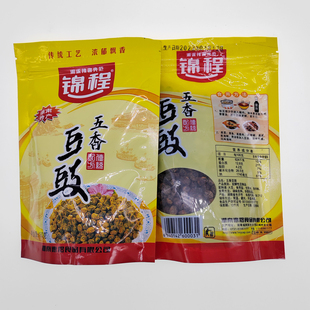 费 锦程五香豆豉180g湖南特产农家自制黑干豆豉佐料全店满39 免邮