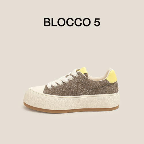 BLOCCO5女鞋休闲厚底板鞋