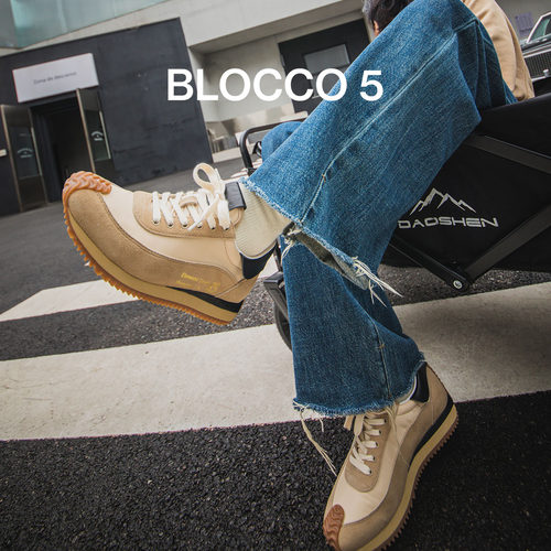 BLOCCO5拼色复古休闲运动鞋