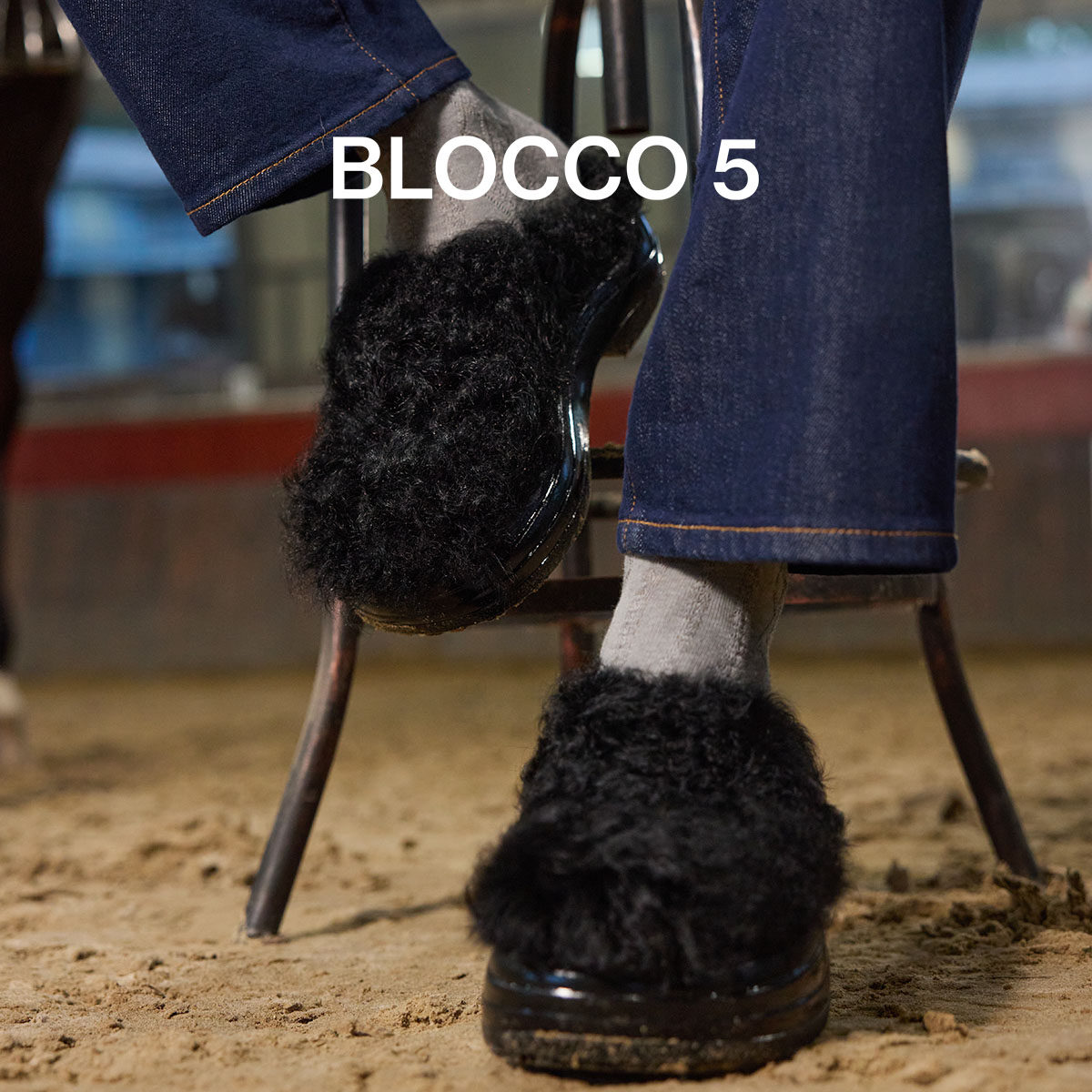 BLOCCO5毛毛拖鞋女外穿男女同款单鞋休闲厚底外穿增高包头半拖,女鞋,毛毛鞋,淘宝优惠券,粉丝福利购,淘宝优惠卷