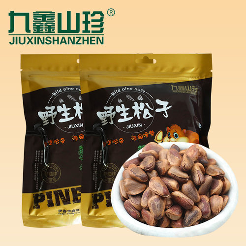 九鑫山珍开口松子东北野生笨开口松子非油炸松籽零食坚果手剥436g - 封面