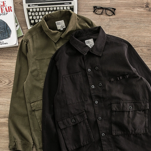 Японская мужская осенняя хлопковая куртка, оверсайз