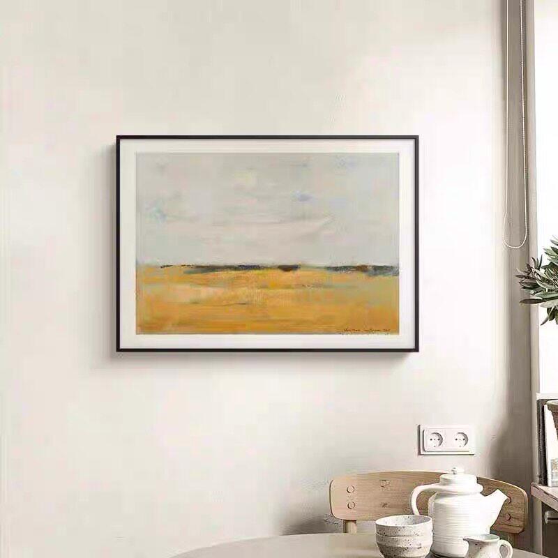 金黄田野欧式风景客厅装饰画大师壁画美式卧室餐厅挂画新中式摆画