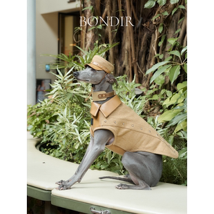 Bondir Rivark外套沙丘色高精棉素皮领英伦风四季薄款半包胸背心