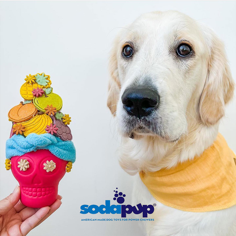 耐咬Sodapup天然橡胶狗玩具安全