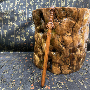道家用品枣木天师龙虎剑发簪天师剑发簪太极枣木原色发簪紫微讳簪