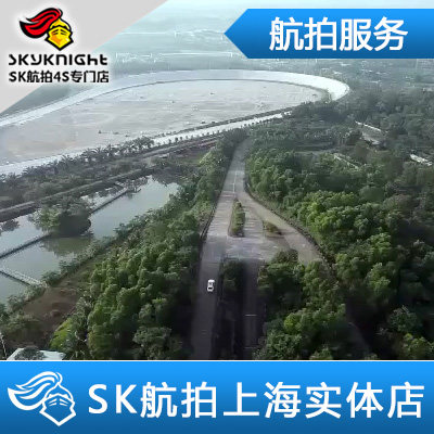 航拍服务无人机航拍高清专业奔驰全新C级车海南路测航拍工作展示