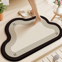浴室吸水地垫卫生间软硅藻泥防滑橡胶垫厕所脚垫子洗漱台脚踩垫子