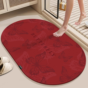 X卫生间吸水地垫浴室防滑脚垫硅藻泥2025新年洗手间防水地毯轻奢