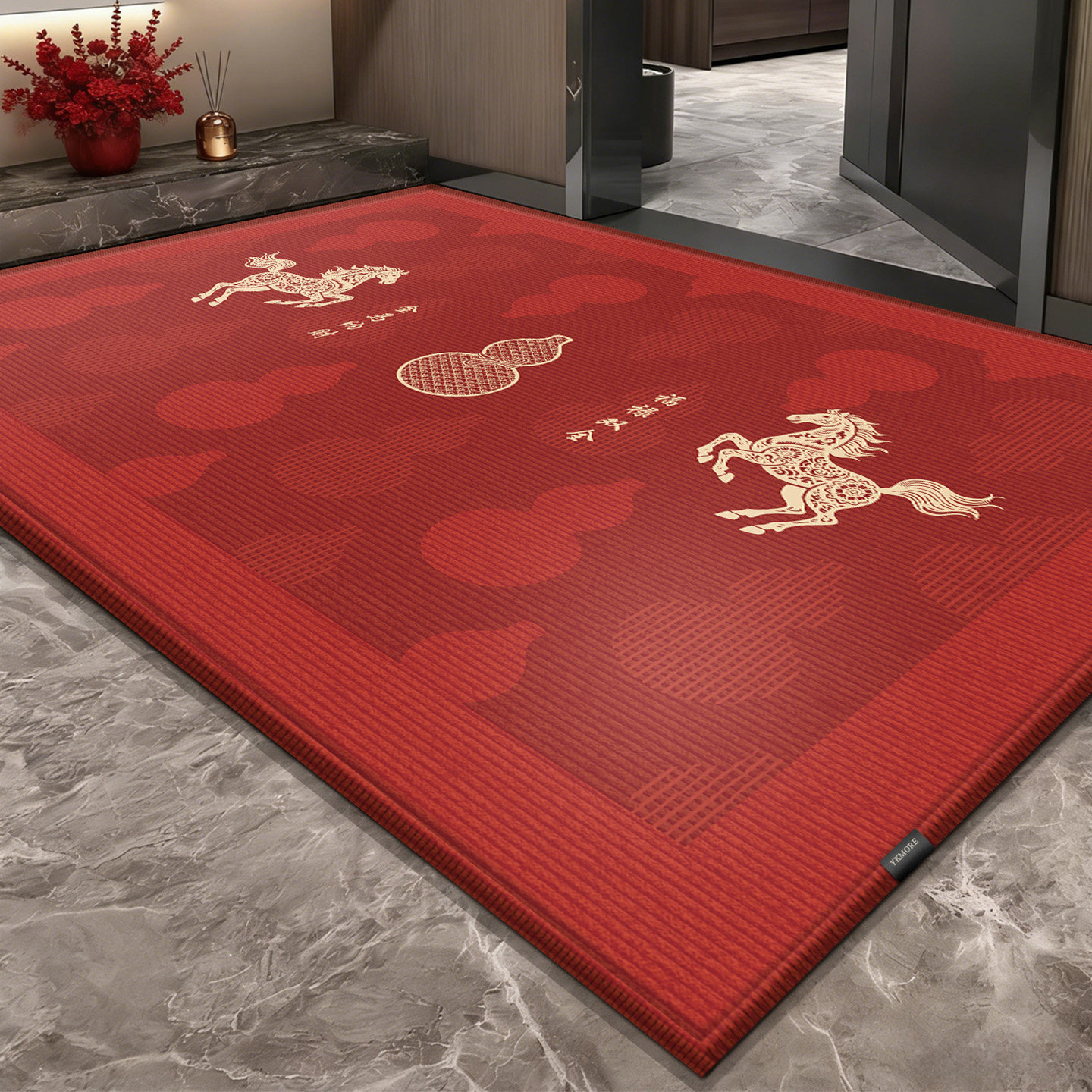 入户门地垫进门入户门垫门口地毯2026新款红色耐脏防滑室内地垫子,居家布艺,入户地垫,淘宝优惠券,粉丝福利购,淘宝优惠卷