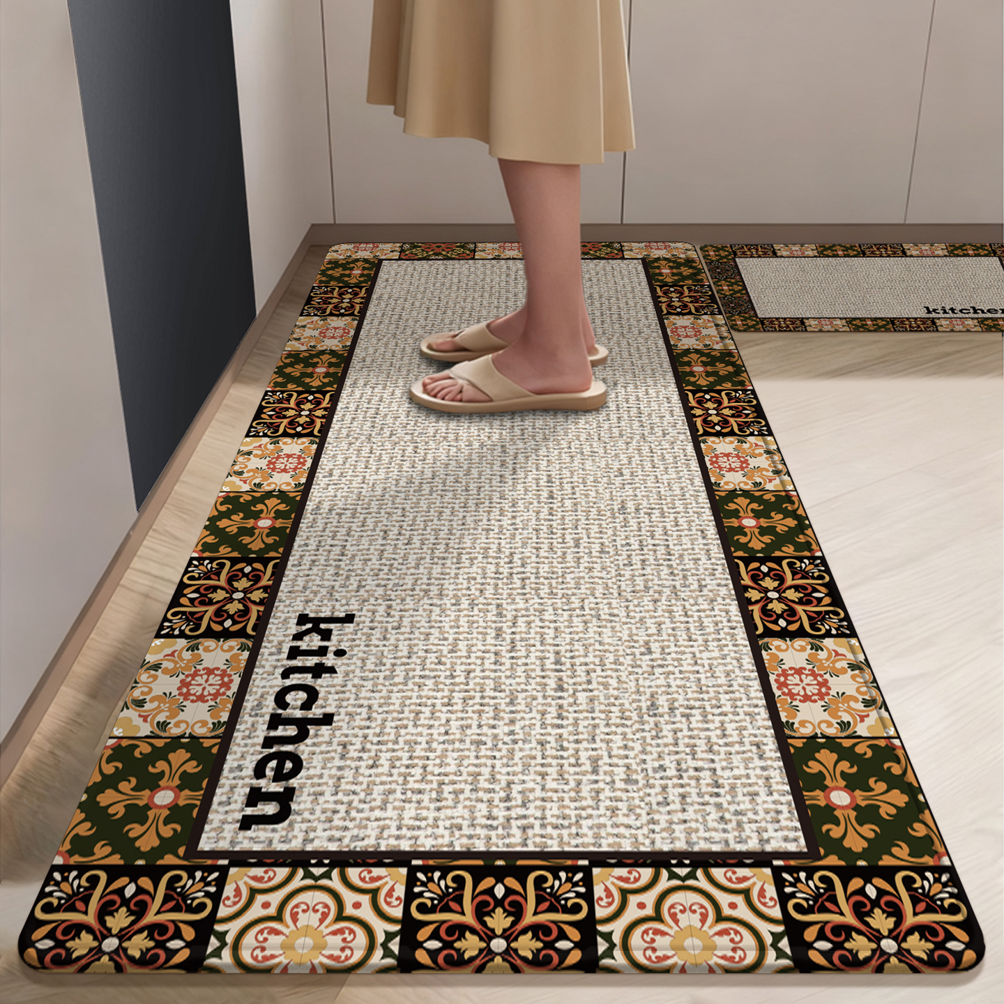 厨房防滑防油吸水耐脏可擦洗地垫