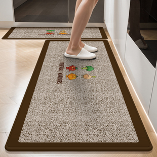 厨房地垫防滑防油可擦免洗地毯垫防水吸油耐脏专用脚垫子2025新款