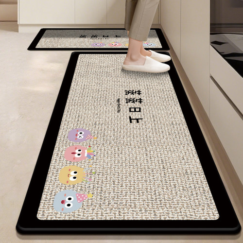 厨房地垫防滑防油可擦免清洗吸水