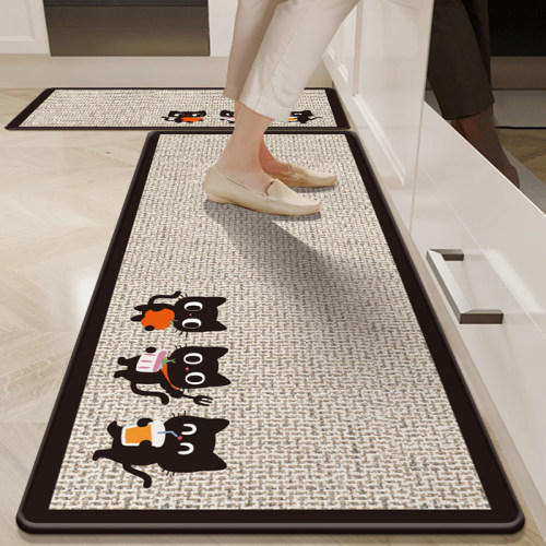 厨房地垫防滑防油可擦免洗吸水