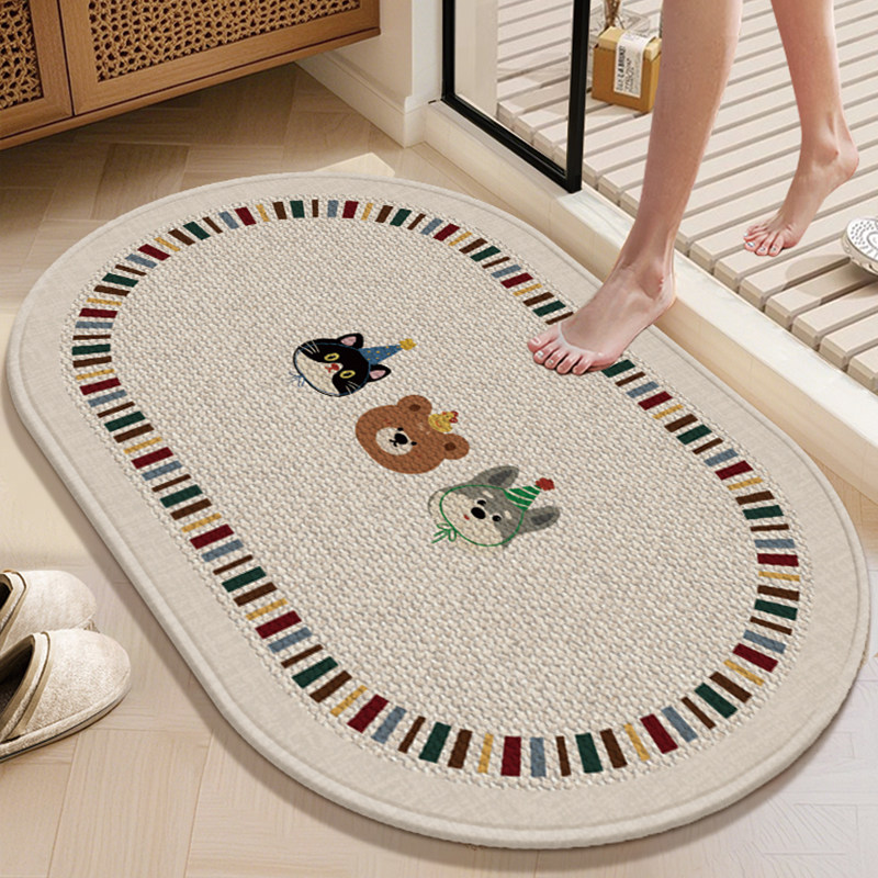 卫生间吸水地垫浴室防滑脚垫硅藻泥厕所门口垫子浴室柜洗手池地毯,居家布艺,家用脚垫,淘宝优惠券,粉丝福利购,淘宝优惠卷