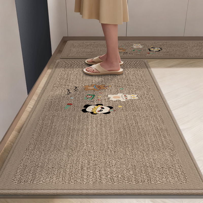 机器织造吸水条形厨房新款地毯垫